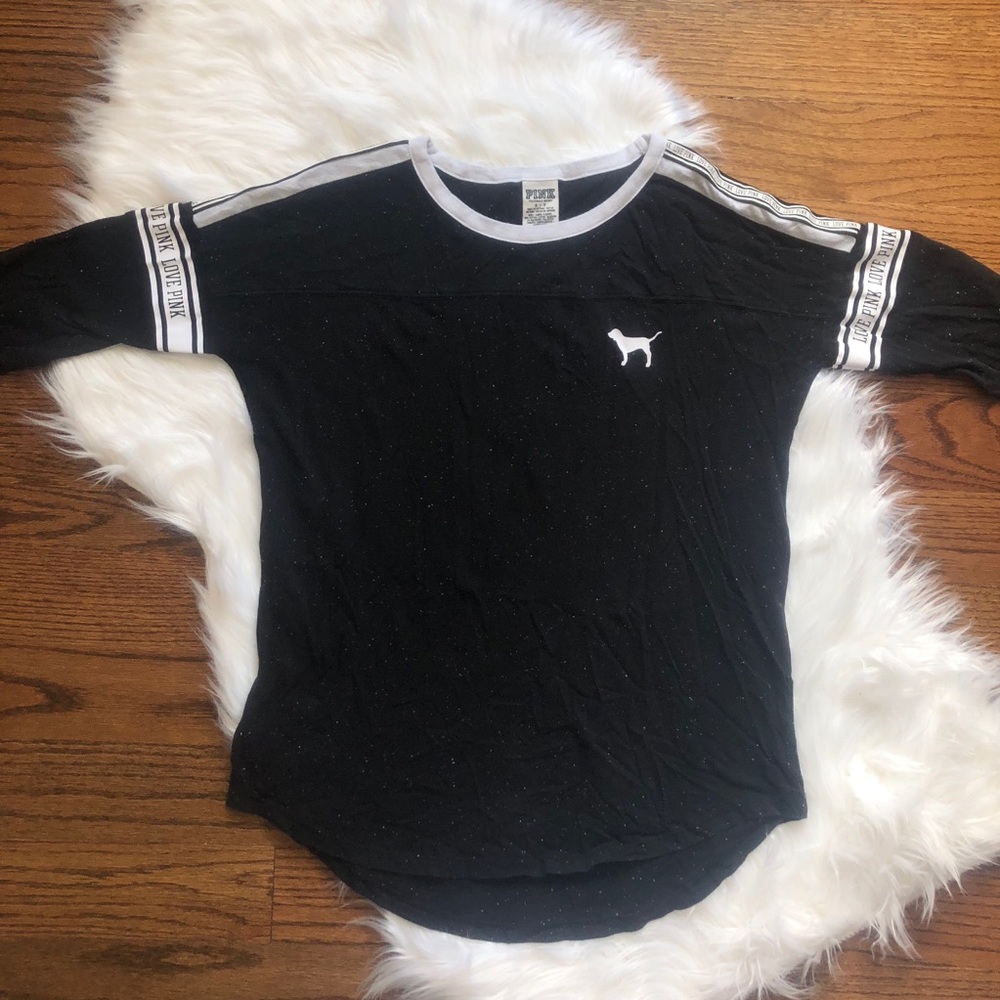 VS Pink Quarter Sleeve